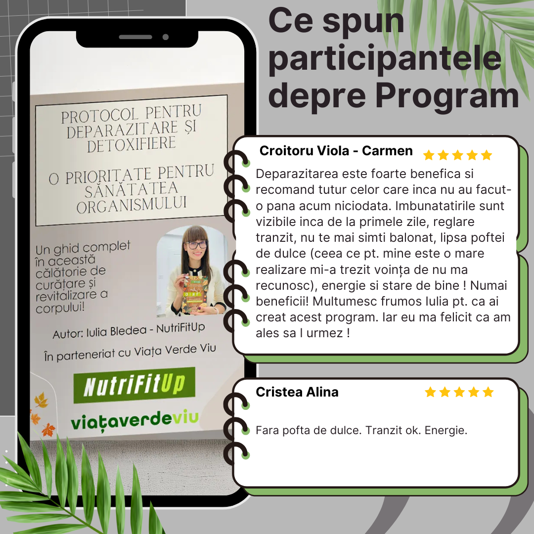 Pachet Produse și Protocol Deparazitare (+Acces grup WhatsApp dedicat programului)