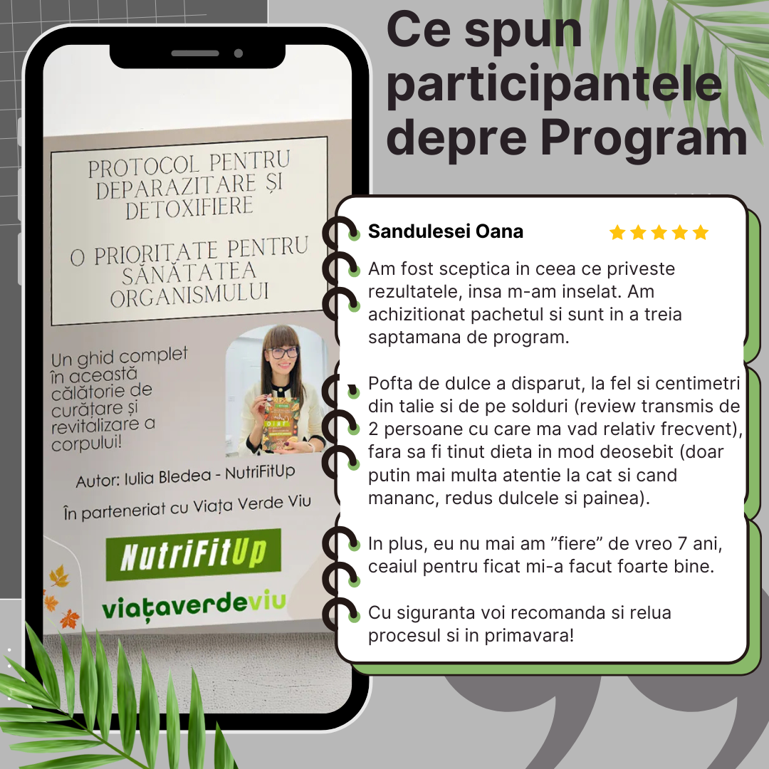 Pachet Produse și Protocol Deparazitare (+Acces grup WhatsApp dedicat programului)