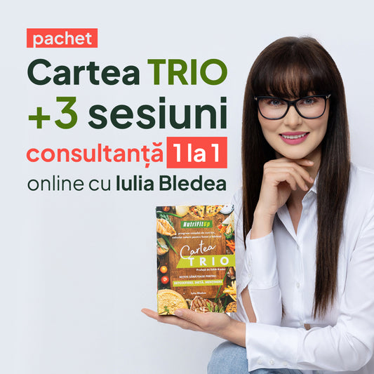 Pachet Cartea Trio și 3 Sesiuni de Consultanță 1 la 1 cu Iulia Bledea