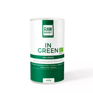 In Green, Mix Verde ECO - Anti-Balonare, Detoxifiant, Pentru talie suplă. 400g, 80 porții